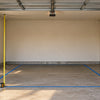 Garage bay measured for a golf simulator footprint